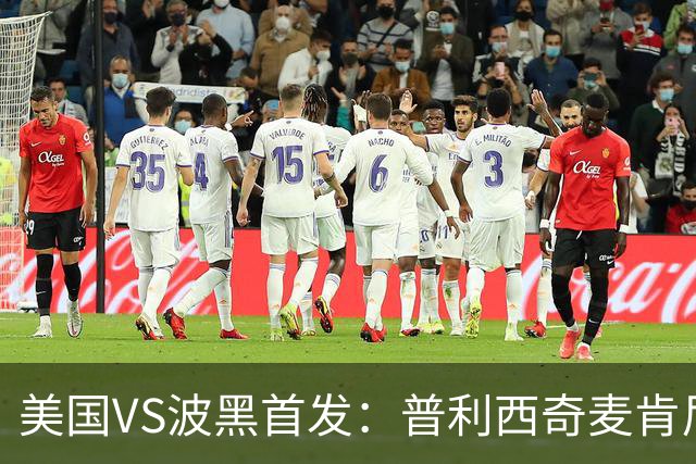 美国VS波黑首发：普利西奇麦肯尼先发 哲科出战